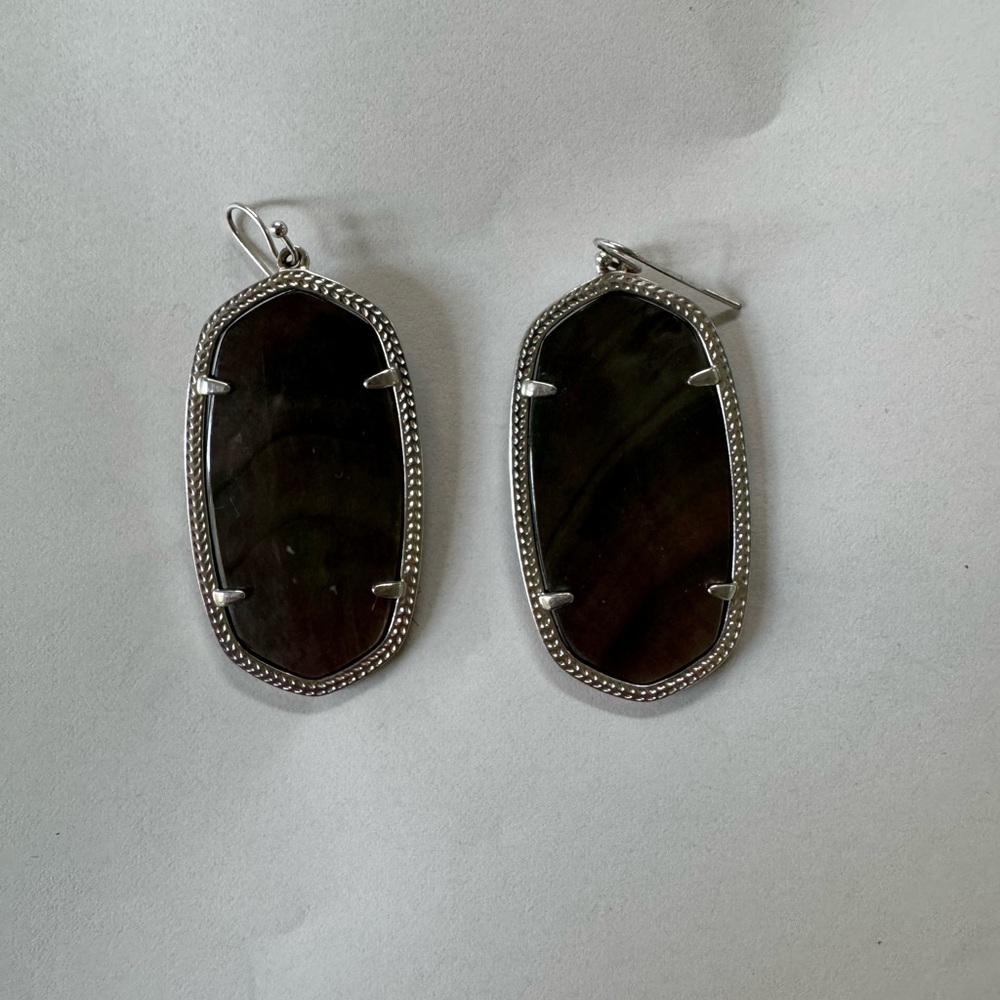 Kendra Scott Black and Silver Earrings